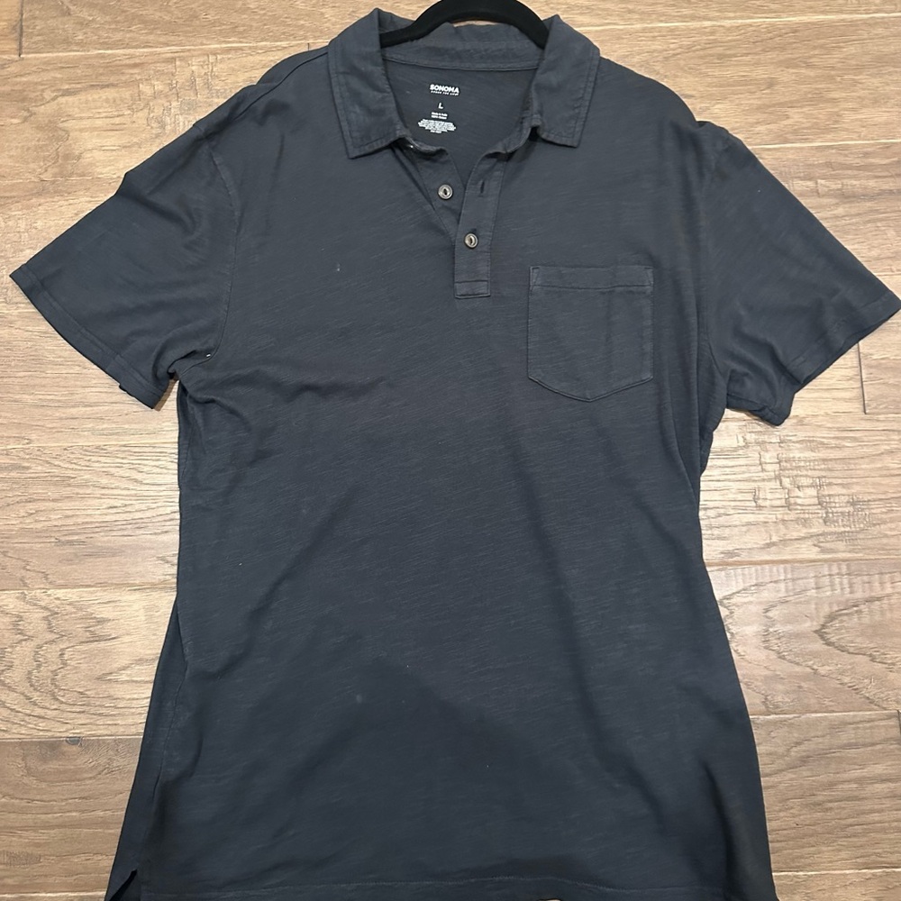 Men's Black Polo Shirt